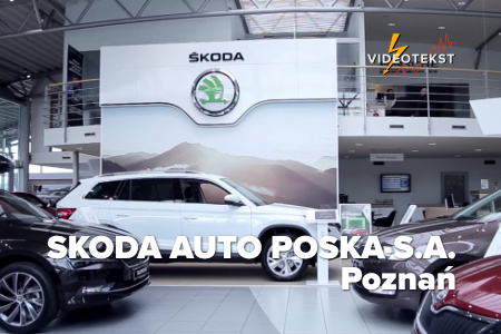 Badania fotometryczne w salonie sprzedaży SKODA AUTO POSKA S.A. Poznań - Videotekst Poznań - Wiesław Czyż